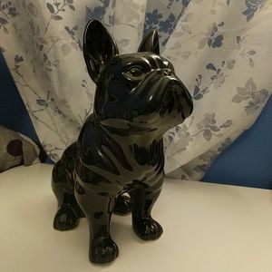 Black Porcelain Bulldog